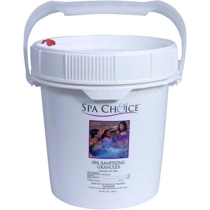 SpaChoice 472-3-5081 Sanitizing Granules Hot Tub Chlorine 5-Pounds, 1-Pack | Bigbigmart.com