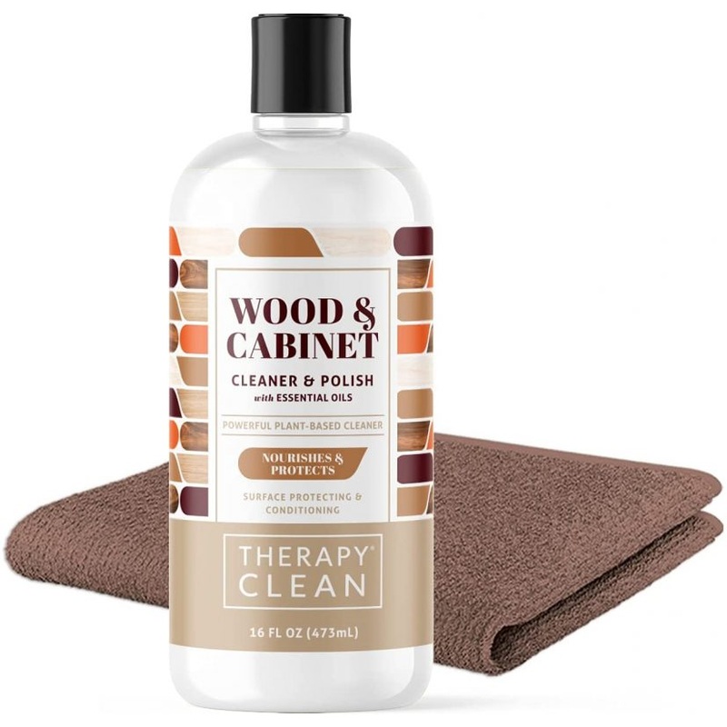 Therapy Furniture Polish & Wood Cleaner Kit 16 oz. Cabinet and Table Restorer | Bigbigmart.com
