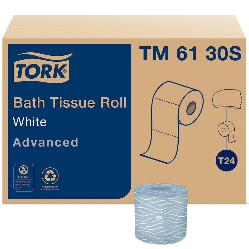 Tork Bath Tissue Roll Advanced 2-ply For everyday use at home Biodegradable 4×3.75, 500 sheets/roll, 48 rolls/case | Bigbigmart.com