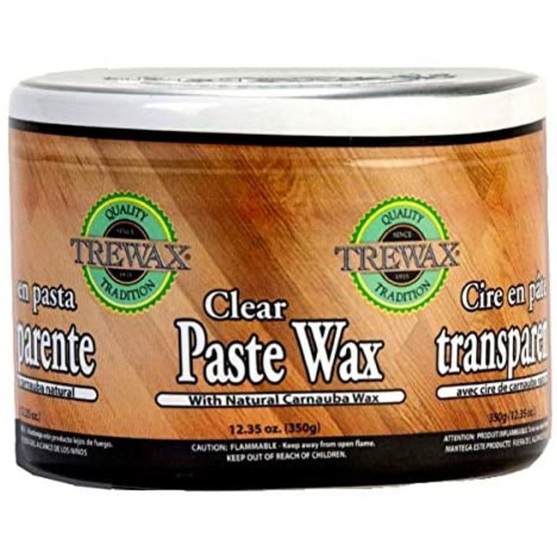 Trewax Paste Wax with Natural Carnauba Wax, Clear, 12.35-Ounce | Bigbigmart.com