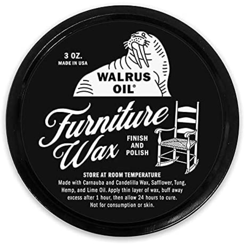 WALRUS OIL – Furniture Wax Finish and Wood Polish – 100% Vegan, 3oz | Bigbigmart.com