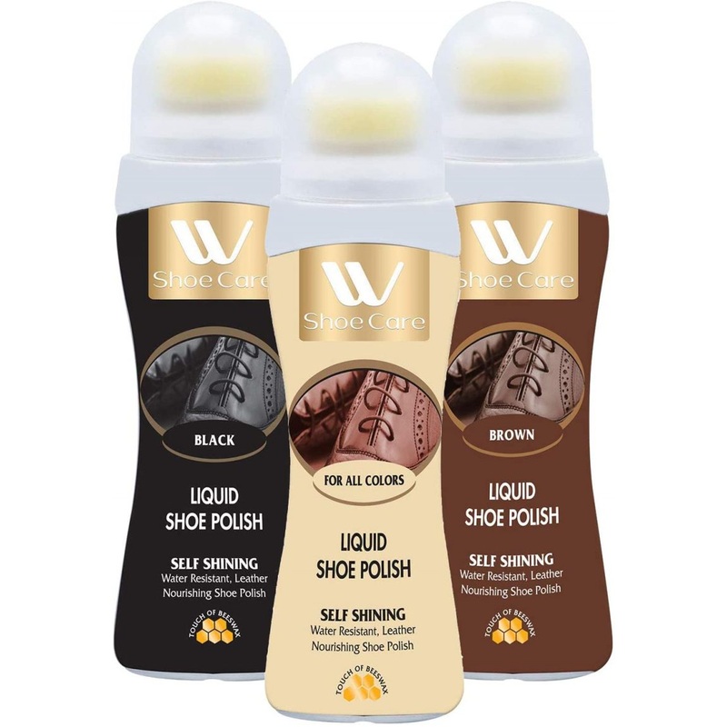 WBM International Liquid Shoe Polish, 75 ml, Each, 3 Piece | Bigbigmart.com