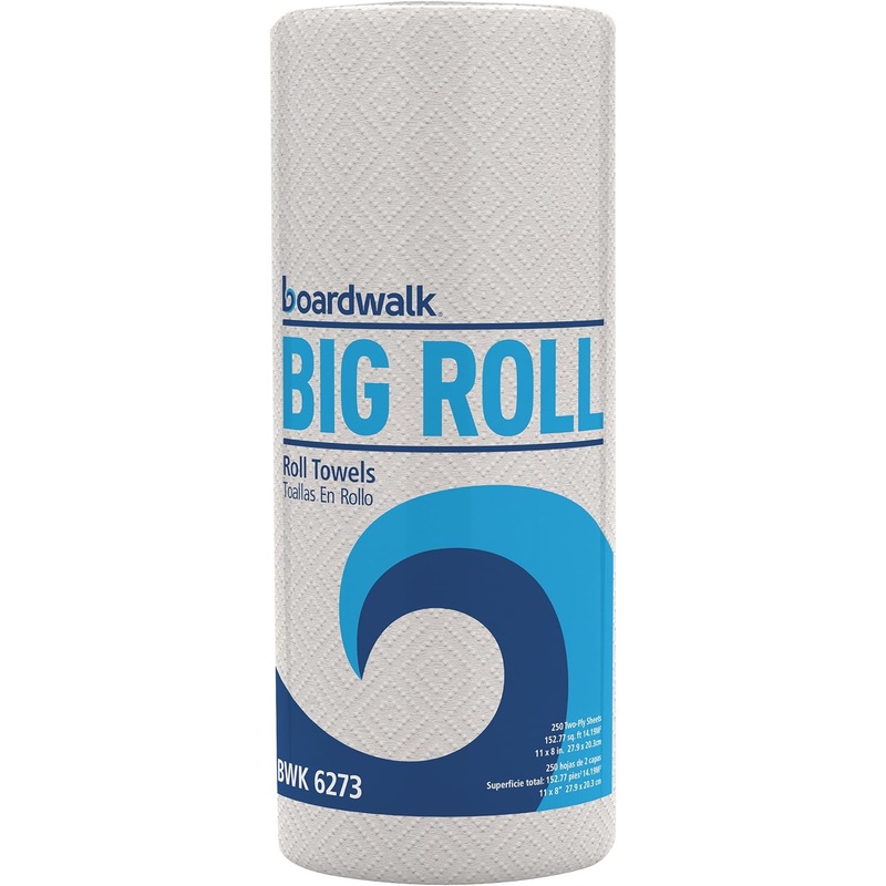 Boardwalk BWK6273 11 in. x 8.5 in. 2-Ply Kitchen Roll Towel – White (12/Carton) | Bigbigmart.com