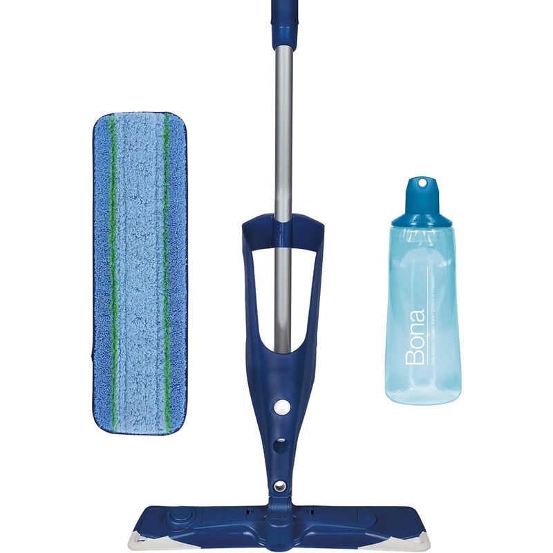 Bona PowerPlus Premium Motion Spray Mop for Hardwood Floors – Includes PowerPlus Hardwood Floor Cleaning Solution and PowerPlus Microfiber Cleaning Pad – Vibrating Spray Mop for Wood Floors | Bigbigmart.com