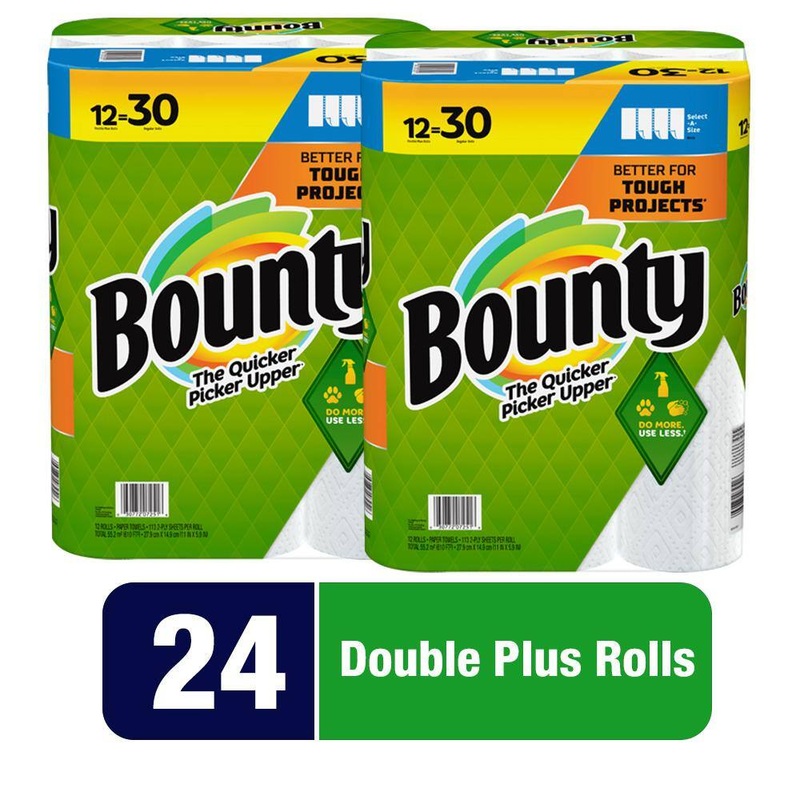 Bounty Select-A-Size Paper Towels, White (24 Double Plus Rolls) | Bigbigmart.com