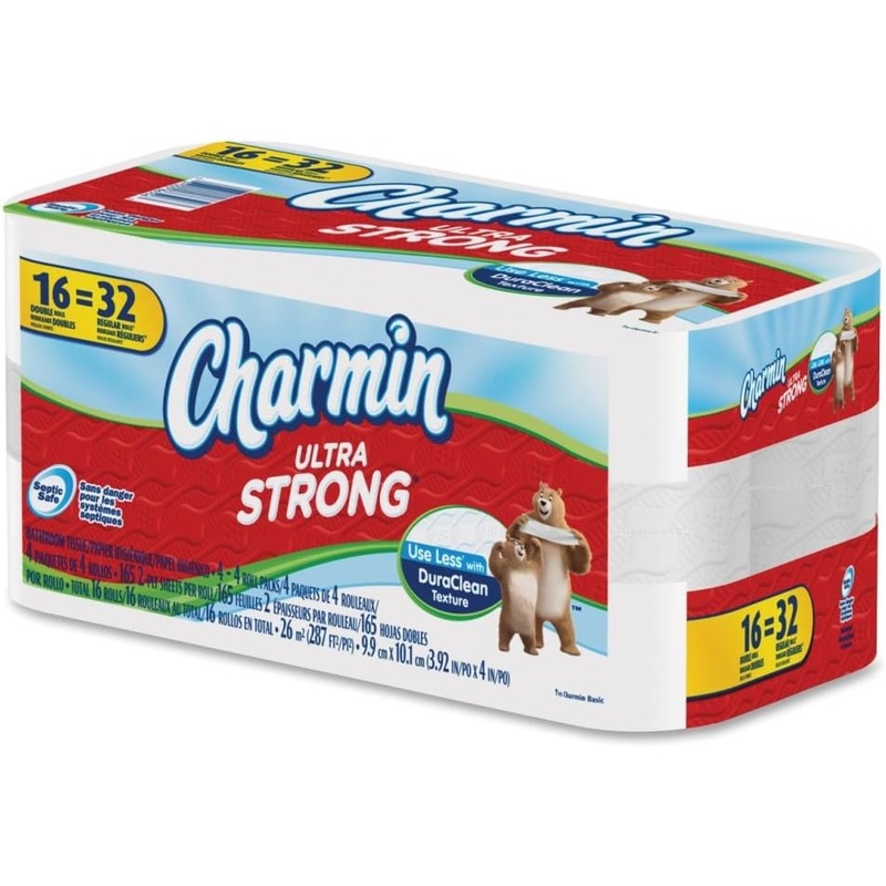Charmin Bathroom Tissue 165ct – ULTRA STRONG- 16 Double Rolls | Bigbigmart.com