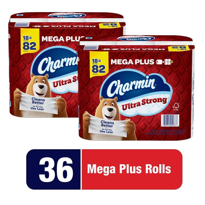 Charmin Ultra Strong Toilet Paper (36 Mega Plus Rolls) | Bigbigmart.com