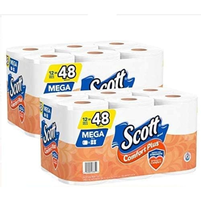 ComfortPlus Toilet Paper, 12 Mega Roll, 5544 ct, Bath Tissue (2 Pack) | Bigbigmart.com