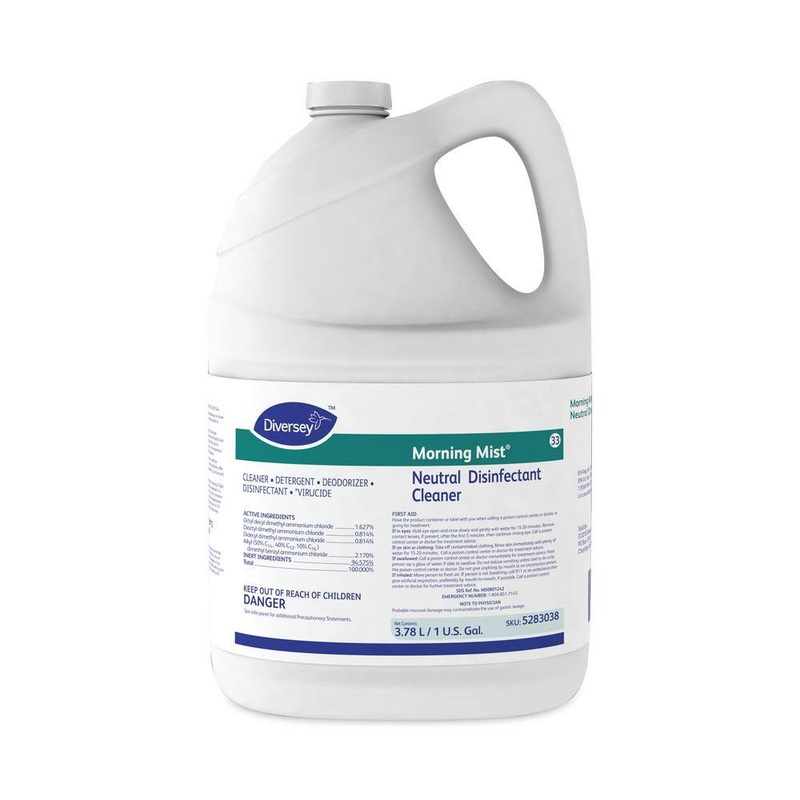 Diversey 1 Gal. Fresh Scent Morning Mist Neutral Disinfecting All-Purpose Cleaner, Bottle, 4/Carton | Bigbigmart.com