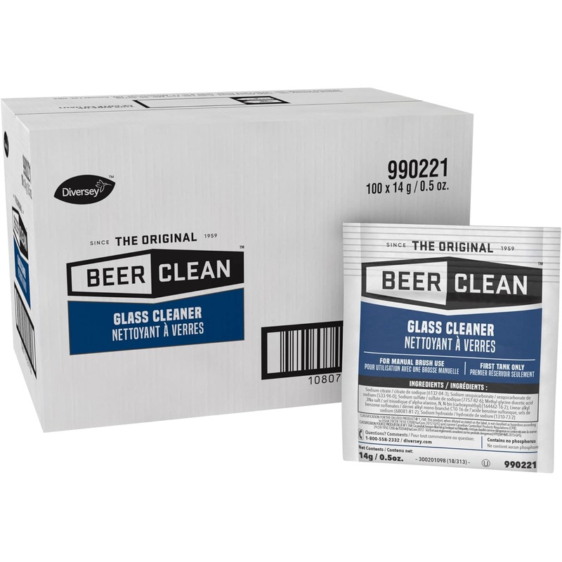 Diversey 990221 Beer Clean Glass Cleaner (0.5 Ounce, 100-Pack) | Bigbigmart.com