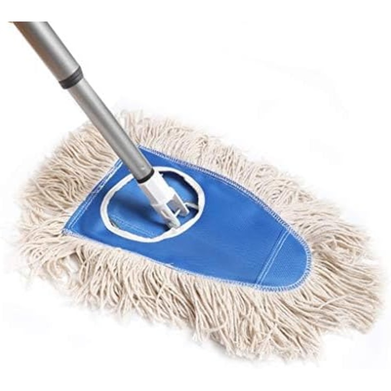 Fuller Brush Dry Mop – Washable Cotton Mop Head with Adjustable Handle – Removes Dust and Dirt from Surfaces and Hard to Reach Areas Doubles as Dusting Mitt Perfect for Home Use | Bigbigmart.com