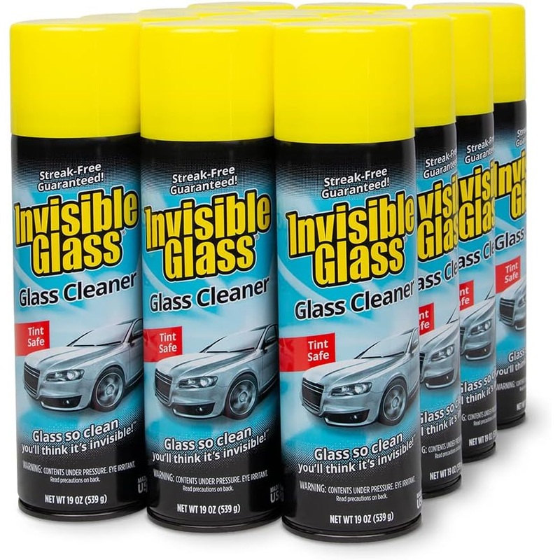 Invisible Glass 91164-12PK Premium Glass and Window Cleaner for Auto and Home Cleans Glass, Windows, Windshields, and More, Streak-Free, Ammonia-Free, Tint-Safe, 19 Oz, Pack of 12 | Bigbigmart.com
