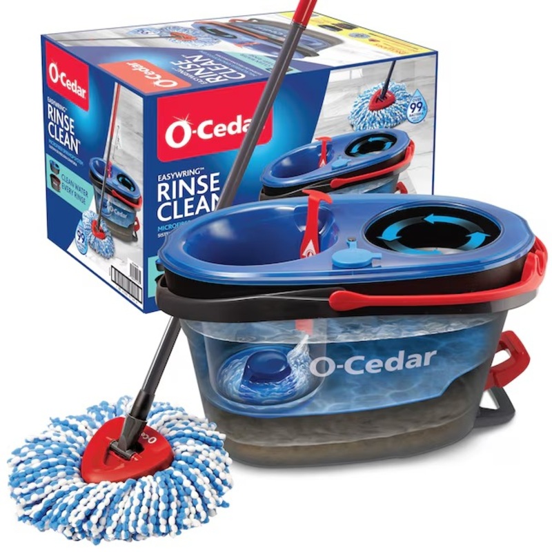 O-Cedar RinseClean Spin Mop With Bucket | Bigbigmart.com