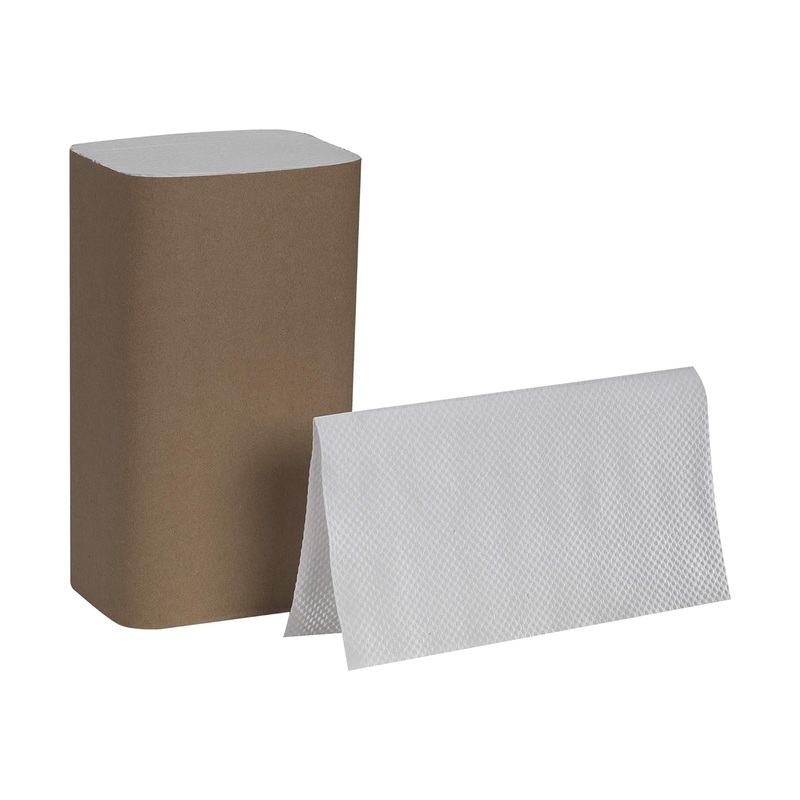 Pacific Blue Basic S-Fold Recycled Paper Towels (Previously Branded Envision) by GP PRO (Georgia-Pacific), White, 20904, 250 Towels Per Pack, 16 Packs Per Case | Bigbigmart.com