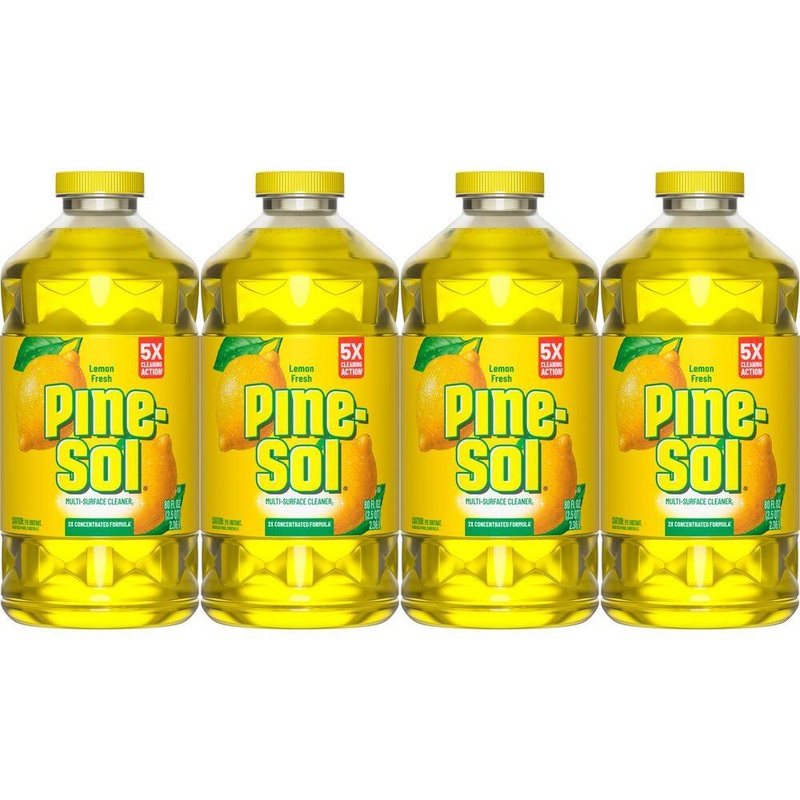 Pine-Sol 80 OZ. Lemon Disinfecting All-Purpose Cleaner (4-Pack) | Bigbigmart.com