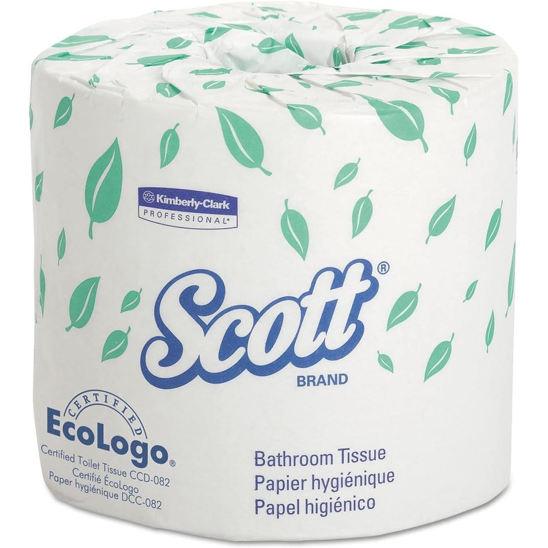 Scott 04460 Standard Roll Bathroom Tissue, 2-Ply, 550 Sheets/Roll, 80/Carton | Bigbigmart.com