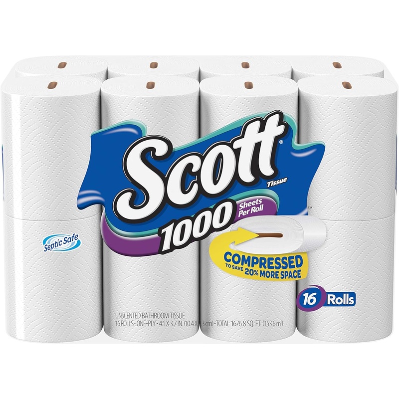 Scott 1000 Sheets Per Roll Toilet Paper, 32 Rolls, Bath Tissue | Bigbigmart.com