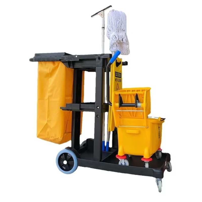 The Clean Store 34-Gallons Janitorial Cart | Bigbigmart.com
