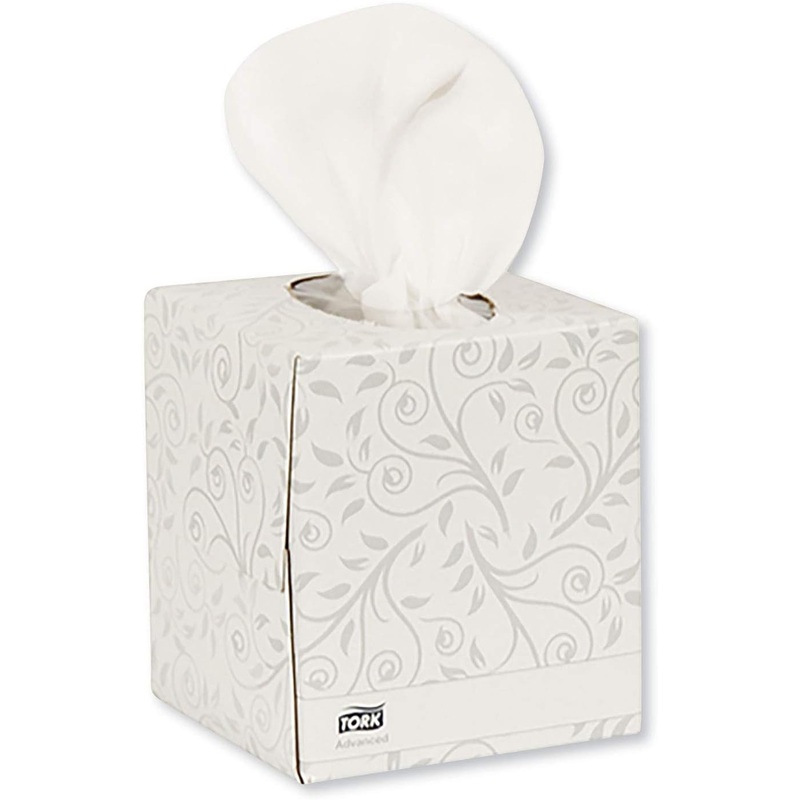 Tork Soft Facial Tissue Cube Box White, Advanced, 2-Ply, 36 x 94 Sheets, TF6830 | Bigbigmart.com