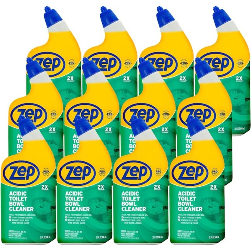 Zep 12-Pack 32-fl oz Acidic Toilet Bowl Cleaner | ZUATBC32CP | Bigbigmart.com