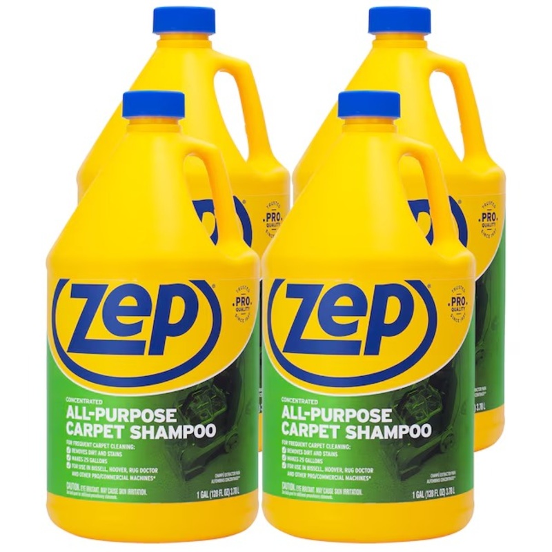 Zep All-Purpose Carpet Shampoo Concentrate Carpet cleaner Liquid 128-oz 4 -Pack | ZUCEC128CP | Bigbigmart.com