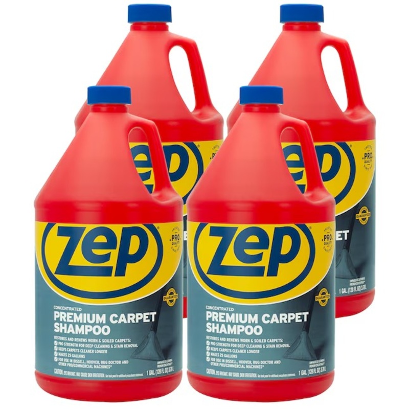 Zep Concentrated Premium Carpet Shampoo Carpet Cleaner Carpet cleaner Liquid 128-oz 4 -Pack | Bigbigmart.com