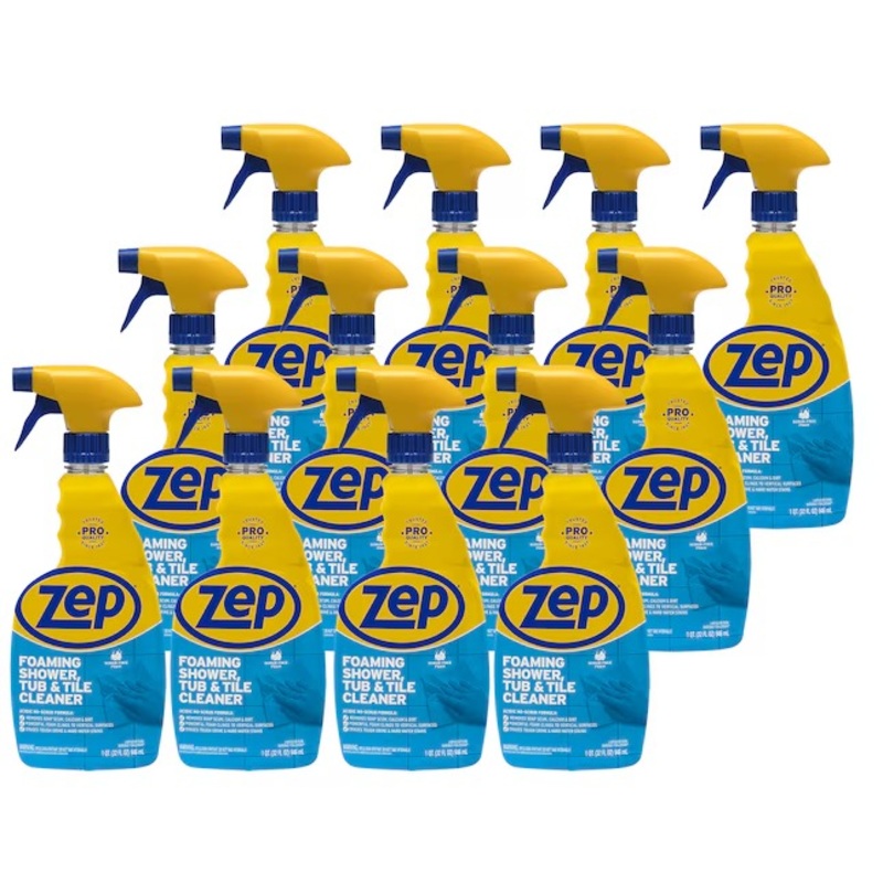 Zep Foaming Shower Tub and Tile 32-fl oz Shower and Bathtub Cleaner (12-Pack) | ZUPFTT32CP | Bigbigmart.com