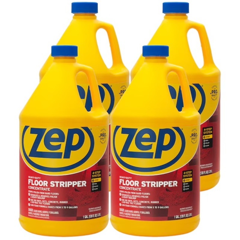 Zep Heavy Floor Stripper Concentrate Liquid Floor Cleaner 128-fl oz (4-Pack) | ZULFFS128CP | Bigbigmart.com