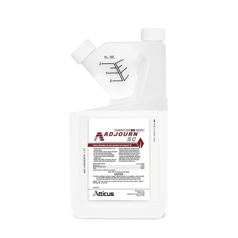 Atticus Adjourn SC (16 Ounce) Insecticide Concentrate – Compare to Leading Brand – Deltamethrin 4.75% – Indoor and Outdoor Insect Control – Spiders, Ants, Bedbugs, Fleas, Ticks, Wasps, Lice, and More | Bigbigmart.com