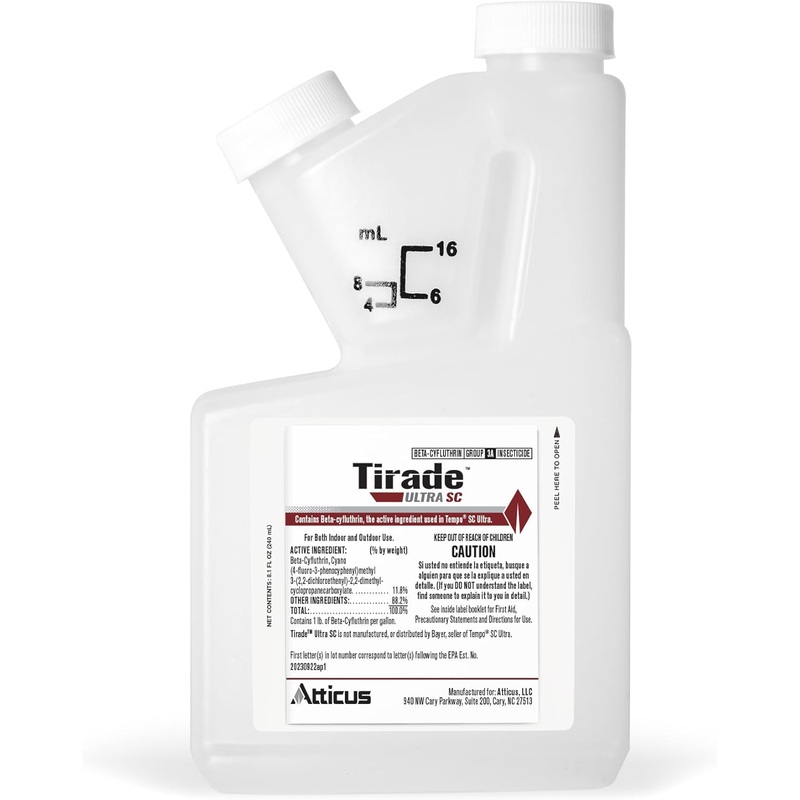 Atticus Tirade Ultra SC Insecticide (240 mL) – Compare to The Leading Brand – Beta-Cyfluthrin Pest Control for Indoor and Outdoor Use | Bigbigmart.com