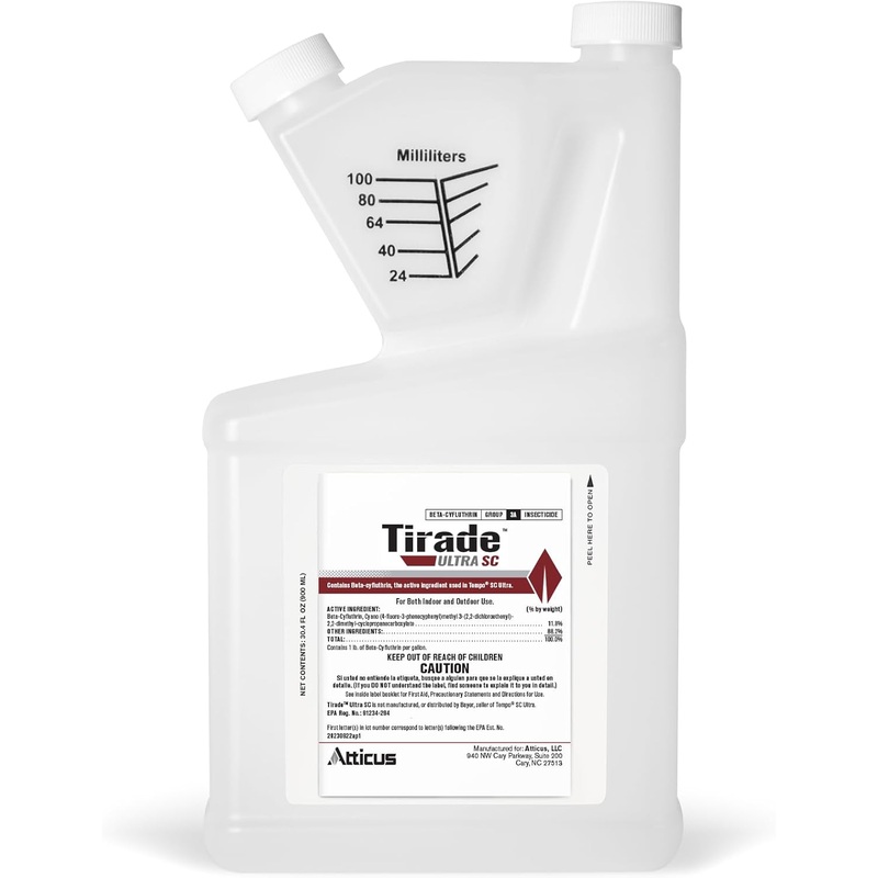 Atticus Tirade Ultra SC Insecticide (900 mL) – Compare to The Leading Brand – Beta-Cyfluthrin Pest Control for Indoor and Outdoor Use | Bigbigmart.com