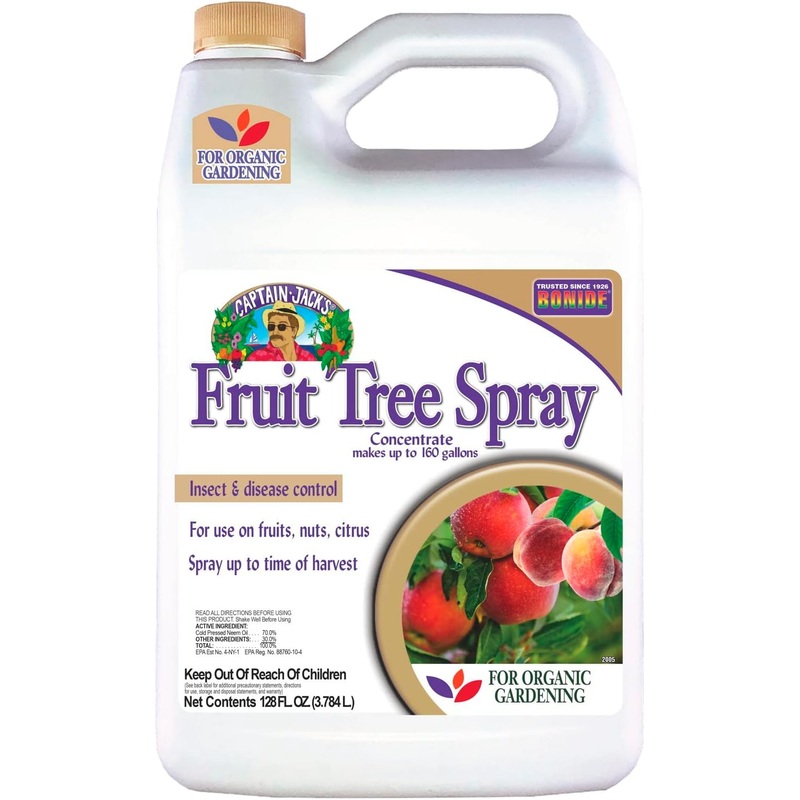 Bonide Captain Jack’s Fruit Tree Spray, 128 oz Concentrate, Insect & Disease Control Spray for Organic Gardening | Bigbigmart.com