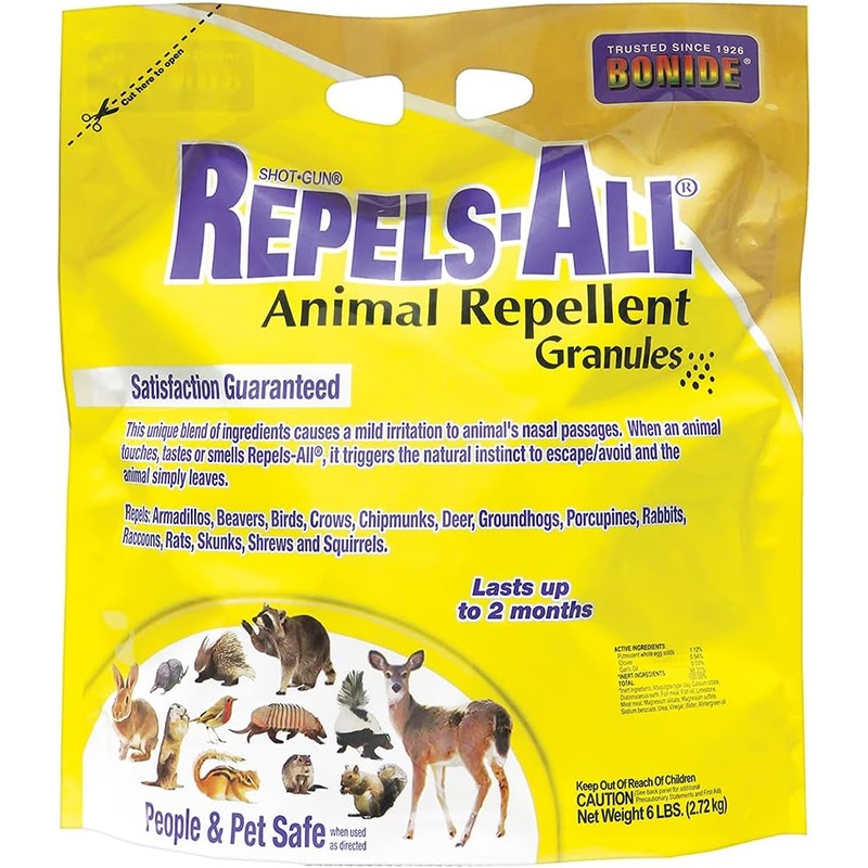 Bonide Repels-All Animal Repellent Granules, 6 lbs. Ready-to-Use Deer & Rabbit Repellent, Deter Pests from Lawn & Garden | Bigbigmart.com