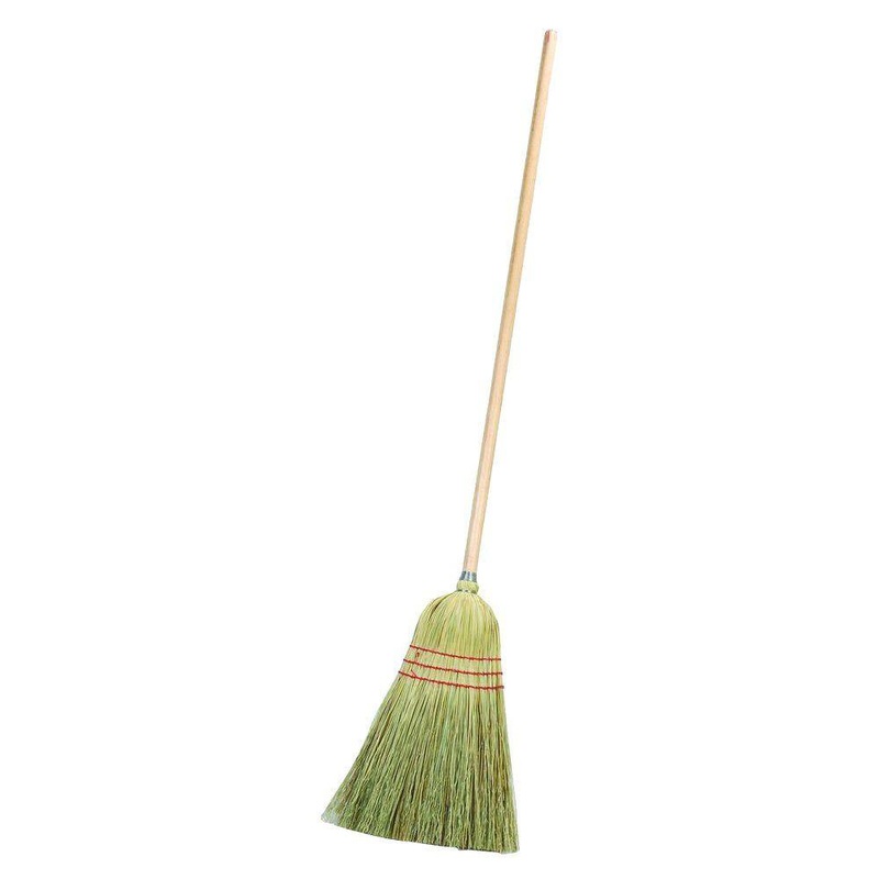Carlisle 4134967 10 in. Corn Blend Upright Broom with 55 in. Wood Handle (12-Case) | Bigbigmart.com
