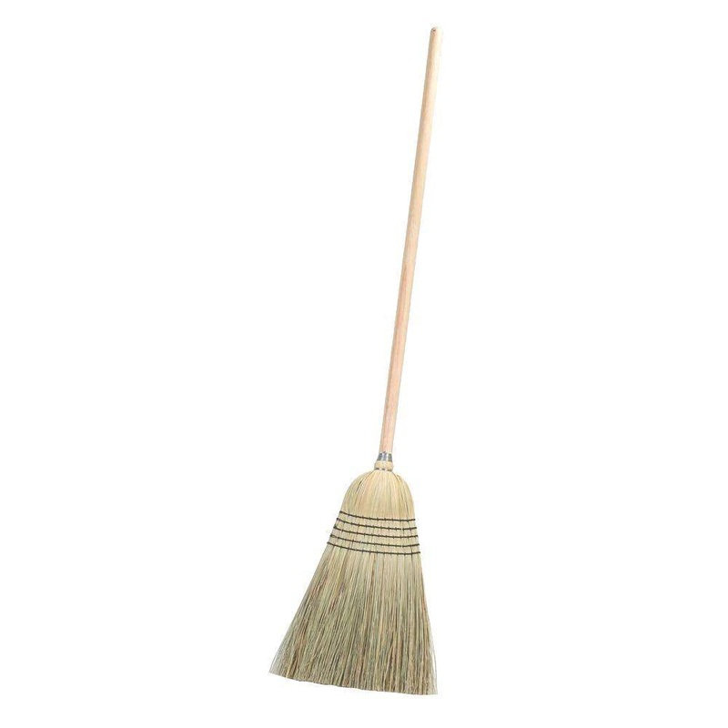 Carlisle 4135067 56 in. Blended Corn Bristle 5-Stitch Warehouse Janitorial Broom (12-Pack) | Bigbigmart.com