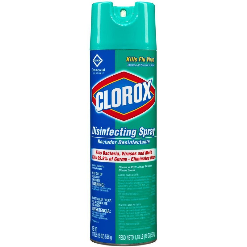 Clorox 38504 19 oz. Disinfecting Aerosol Spray (12-Cans/Pack) | Bigbigmart.com
