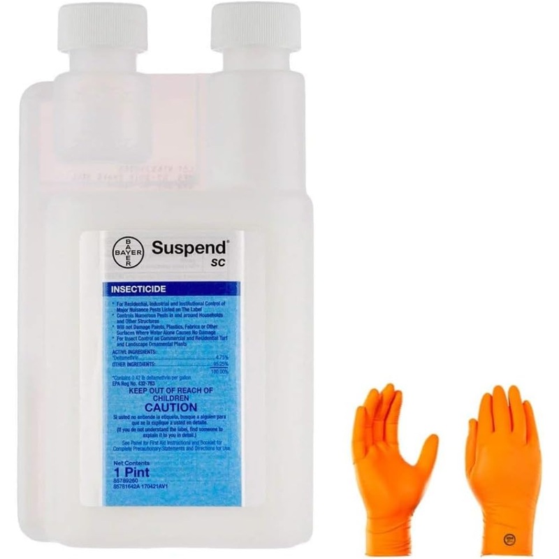 Envu Suspend Insecticide 16oz | Premium USA Supply Gloves for Safe Eradication | USA Supply Pest ID Card | Bigbigmart.com