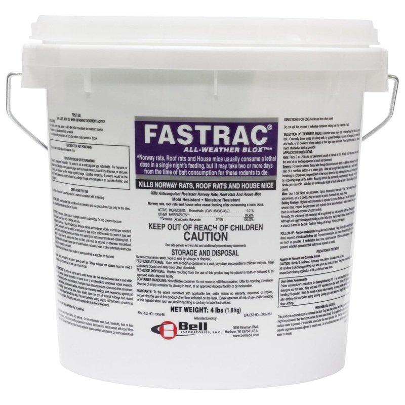 Fasttrac Blox, Fastrac Rodenticide 4lb pail | Bigbigmart.com