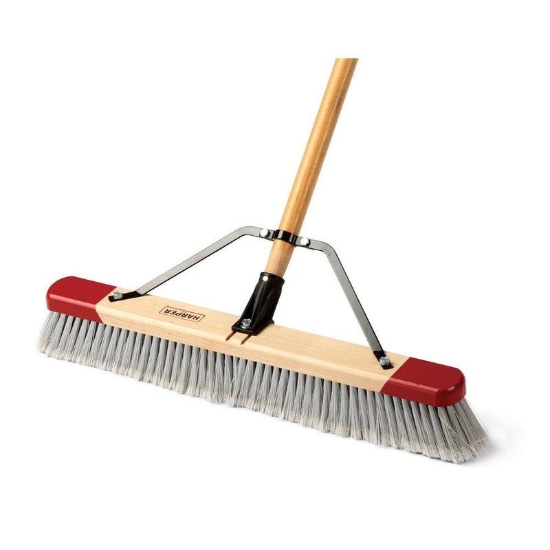 HARPER 2224P1 24 in. Easy to Assemble Indoor Push Broom | Bigbigmart.com