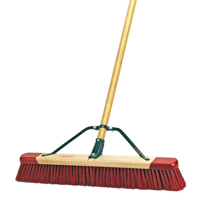 Harper 7324P1 24 in. Easy to Assemble Outdoor Push Broom | Bigbigmart.com