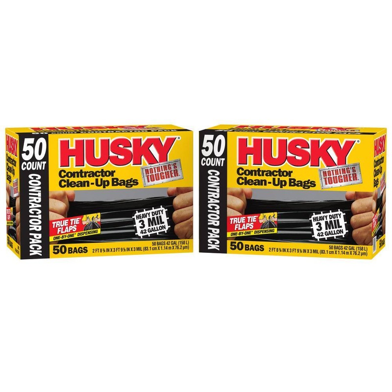 Husky 42 Gal. Contractor Bags (100-Count) | Bigbigmart.com