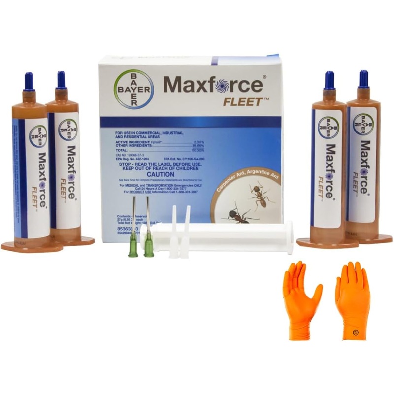 Max Force Fleet – RapidShield Ant Control: Fastest-Acting Formula with Fipronil Power for Lasting Elimination – Indoor and Outdoor Protection Against Argentine, Carpenter, and Odorous House Ants | Bigbigmart.com