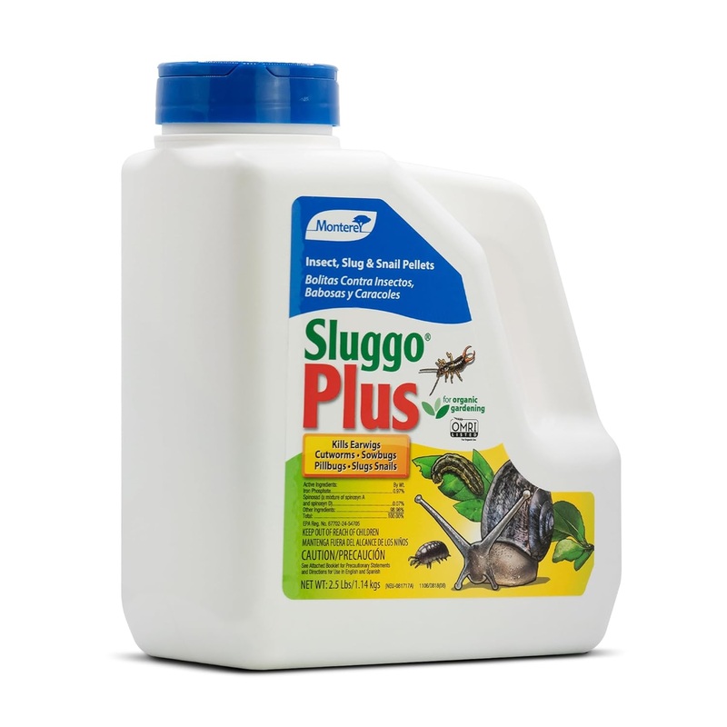 Monterey – Sluggo Plus – Snail & Slug Killer, Plus Controls Other Insects, OMRI Listed for Organic Gardening – 2.4 pounds | Bigbigmart.com