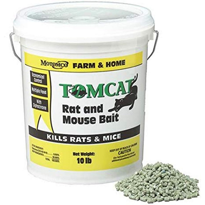 Motomco 008-32345 Tomcat Rat and Mouse Bait Pellet, 10 lb | Bigbigmart.com