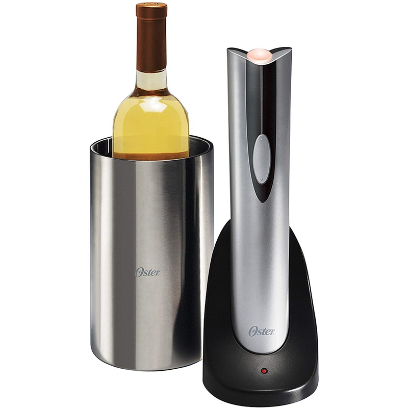 Oster Rechargeable and Cordless Wine Opener with Chiller | Bigbigmart.com