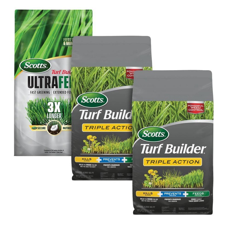Scotts VB21109 Turf Builder Triple Action1 and Ultrafeed Annual Program Northern for Small Lawns | Bigbigmart.com