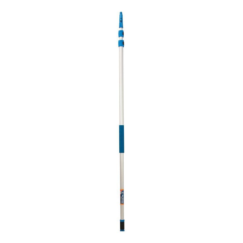 Unger 18 ft. Aluminum Telescoping Pole with Connect and Clean Locking Cone and Quick-Flip Clamps | Bigbigmart.com