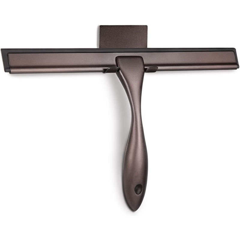All-Purpose Shower Squeegee Bronze for Shower Doors, Bathroom, Window and Car Glass, Stainless Steel, 10 Inches | Bigbigmart.com