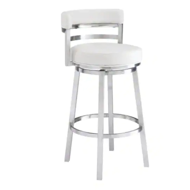 Armen Living Madrid Contemporary 26 in. Counter Height Bar Stool | Bigbigmart.com
