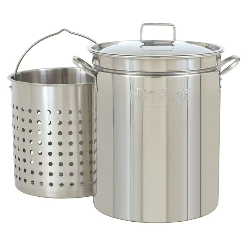 Bayou Classic 62 qt. Stainless Steel Stock Pot with Lid | Bigbigmart.com